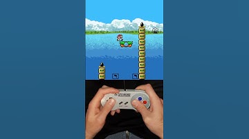 Mario likes his SHELL JUMPS - Kaizo #shorts #smw #kaizo #super #mario #world #nintendo #speedrun