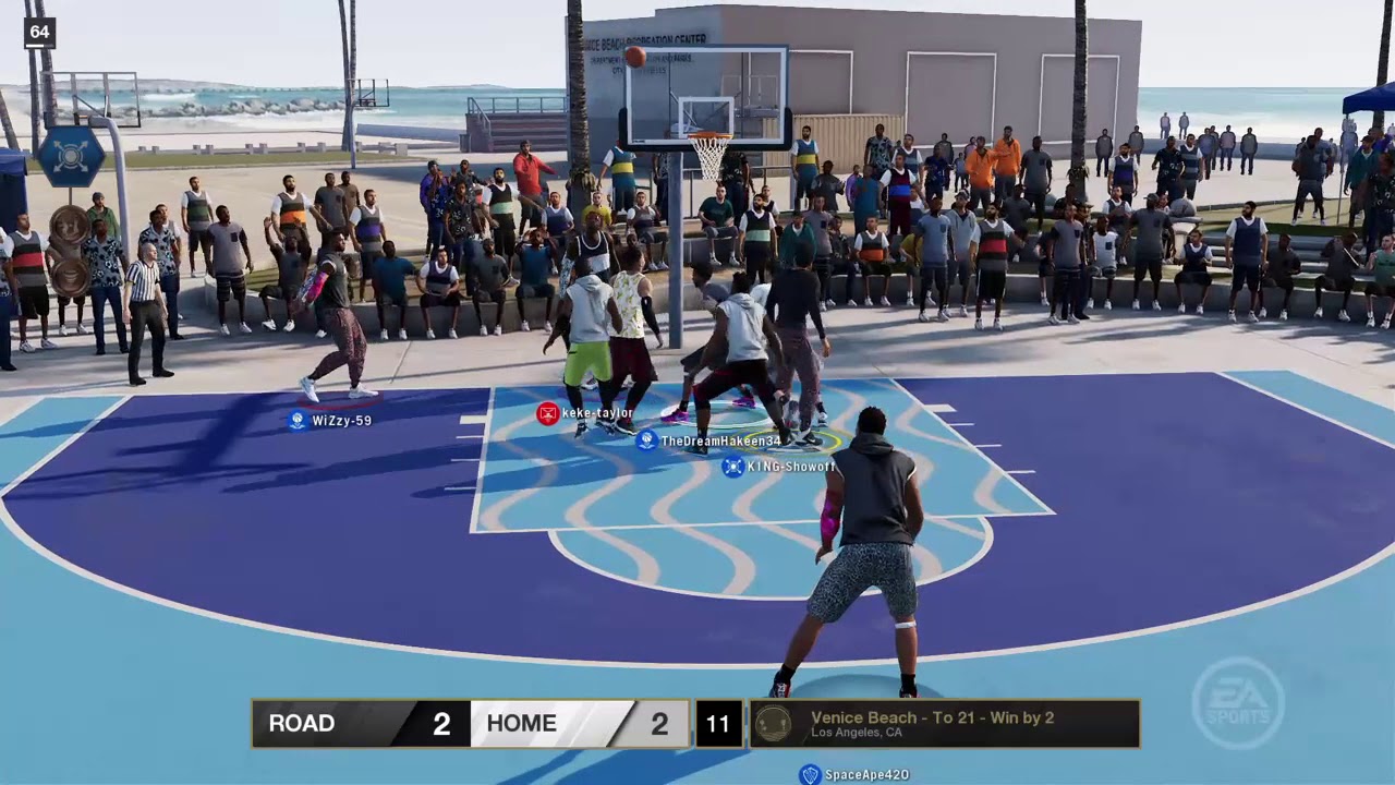 First ever contact dunk alley oop |NBA LIVE 18 DEMO