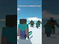 STEVE TEAM vs MONSTERS TEAM #shorts #minecraft