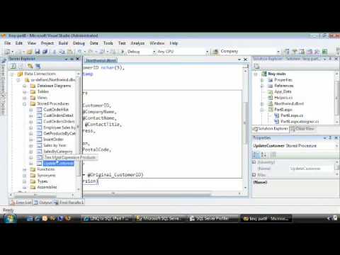 ASP.NET 3.5 LINQ TO SQL PART8: Updating with Stored Procedures 2/3