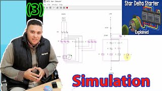 Simulation of Star Delta | توصيل وإختبار دائرة تحكم لمحرك ستار-دلتا