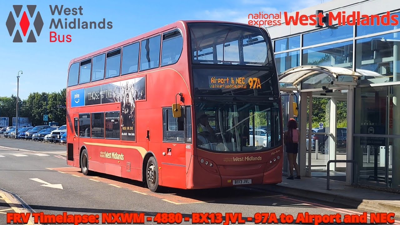 FRV Timelapse: NXWM ADL Enviro 400 4880 (BX13 JVL) on the 97A to Airport and NEC!