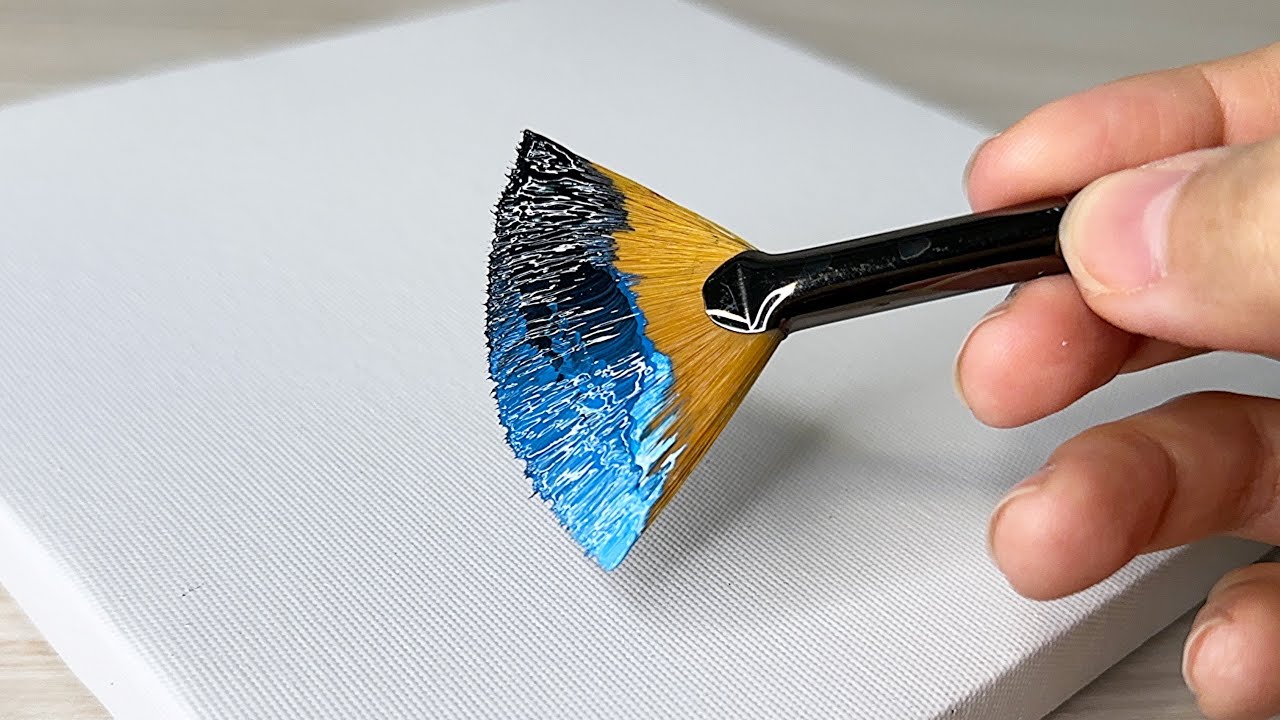 Easy Blue Tit Bird & Daisy Flower Painting🐦‍⬛🌼 | Will Touch Your Heart / Relaxing Acrylic Painting 