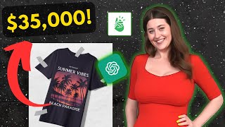 Start a $35,000 Clothing Business With AI for $0!! (Make Money Online 2023)