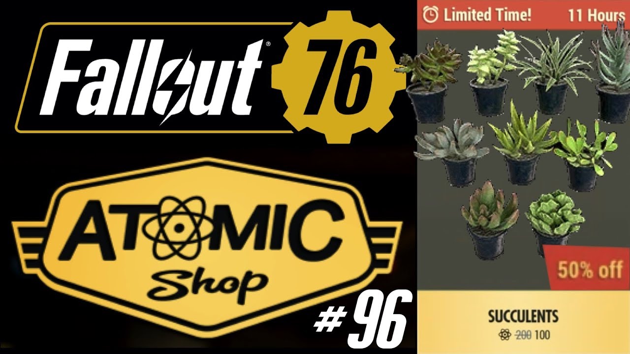 Potted Succulents @50% off LIMITED | Fallout 76 Atomic Shop #96 | 22