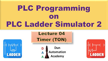 Lecture 04 Timer TON (PLC Ladder Simulator 2 Tutorial)