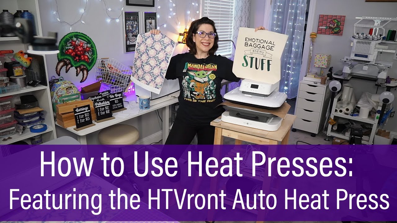 HTVRONT Auto Heat Press: Beginner-Friendly Heat Crafting at Wallet-Friendly  Price
