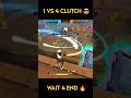 Epic Game | CS Ranked Gameplay | 1 Vs 4 Clutch #shorts #freefire #1vs4