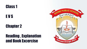 Class 1 EVS Chapter 2- Reading, Explanation and Book Exercises