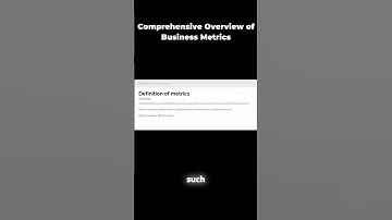Master the Art of Business Metrics - A Comprehensive Guide