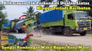 Situasi Semakin Kacau Akibat Ulah HinoE4 Hingga Terjadi Keributan & Rombonga Wakil Bupati Kena Macet