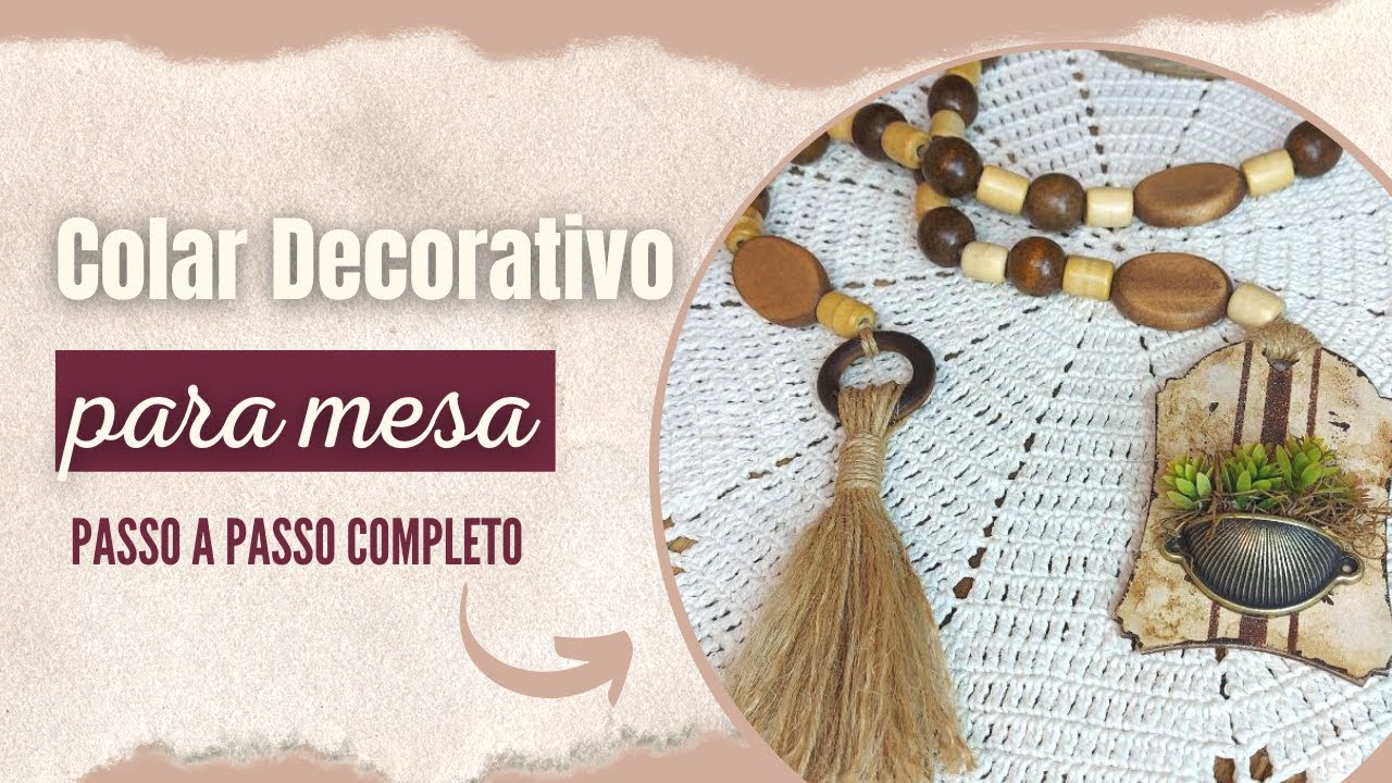 Colar Decorativo Para Mesa - Passo a Passo Colar de Mesa por Roberta ...