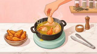 Jogo de Culinária ASMR: Preparando Frango Frito, Pizza, Hambúrguer! Parte 1🍗🍕🍔 screenshot 1