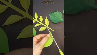 Paper leaf Easy leaf cutting paper craft diy