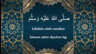 Selawat ke atas Nabi Muhammad SAW (Arabic, Rumi, Melayu)