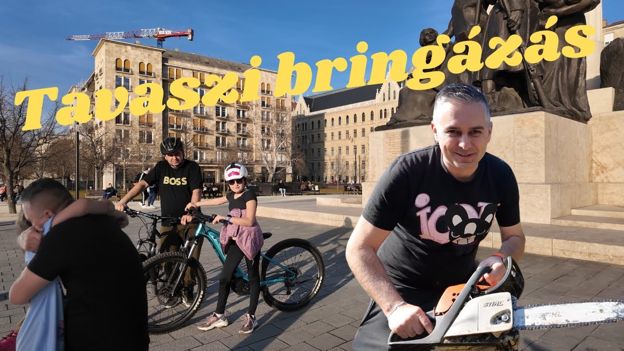 Itt a tavasz, bringáztunk és a Margit híd gyomrában jártunk