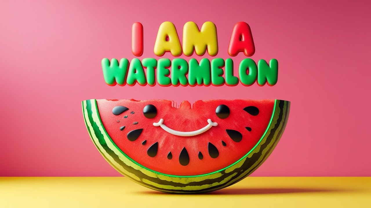 I’m a Watermelon 🍉 | Fruit Song for Kids | Learn Fruits & Healthy Food | Kids Learning Video