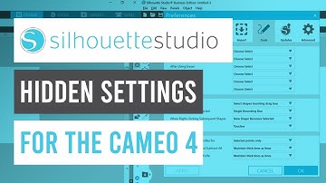 🙊HIDDEN Silhouette Studio Settings for the Cameo 4