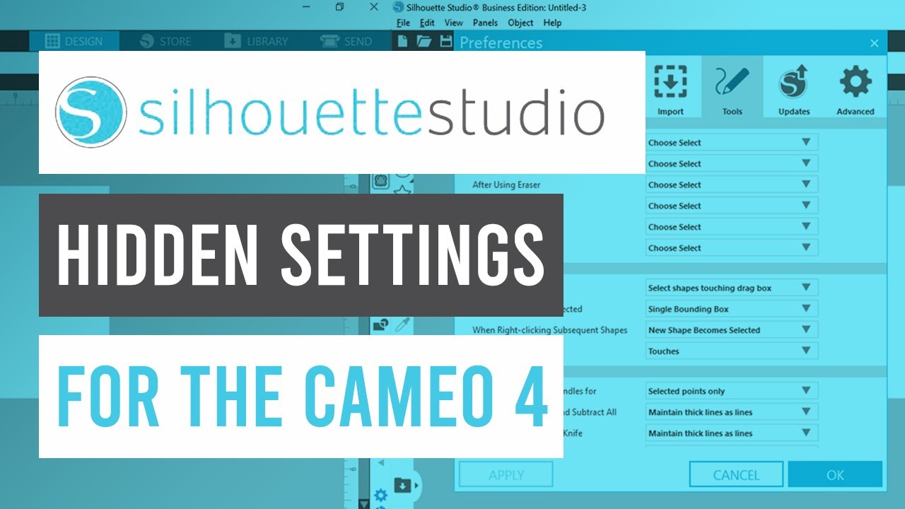 🙊HIDDEN Silhouette Studio Settings for the Cameo 4
