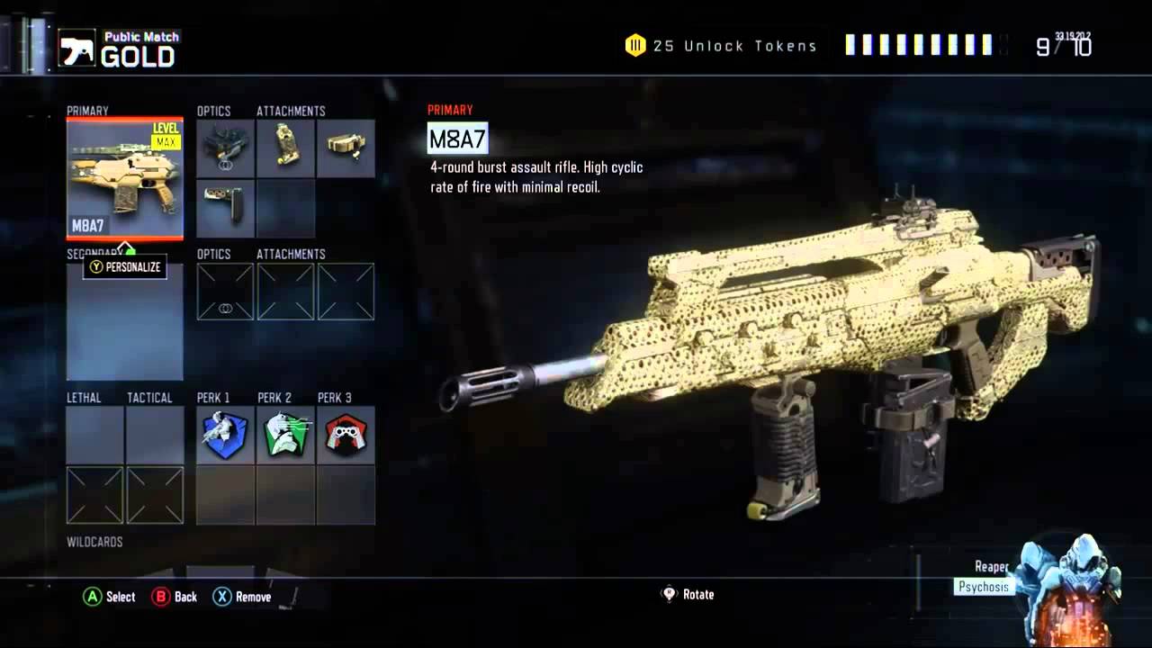 COD Black Ops 3 Diamond Camo On Assault Rifles (On 1st Prestige) YouTube