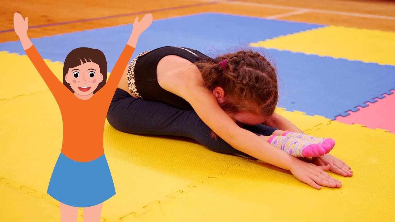 Юные гимнасты вместе с тренерами отрабатывают базовые упражнения. - YouTube