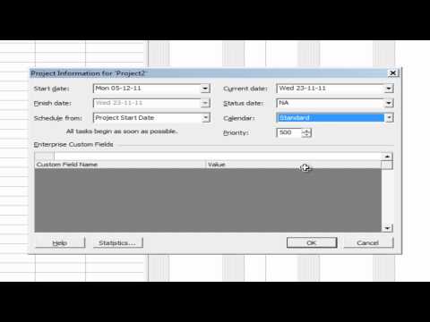 Session 2 - How to setup a project in microsoft project plan