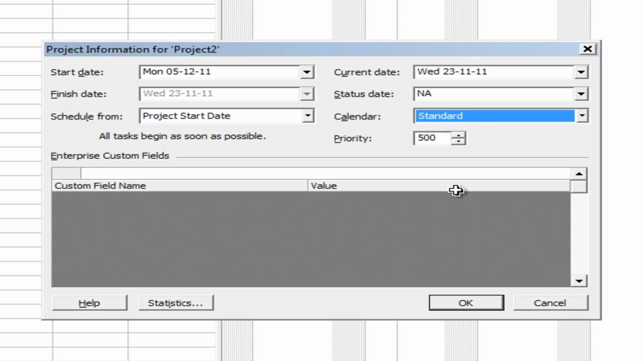 Session 2 How to setup a project in microsoft project plan YouTube