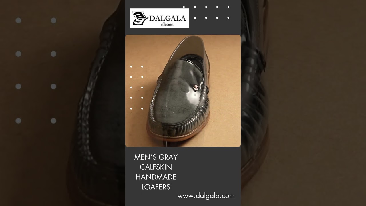 Calf Leather Calfskin Lining Handmade King and Small Size Men's Loafer Shoes