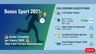 Bonus Sport 2025:🏃💨 Guida Completa per Avere 300€ 💰