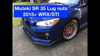 Muteki SR 35 Lug nuts l 2015 WRX Lug nuts replacement