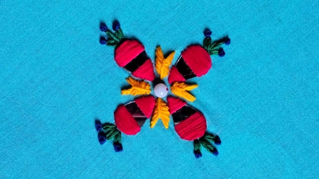 Mirror thread work design 🌸