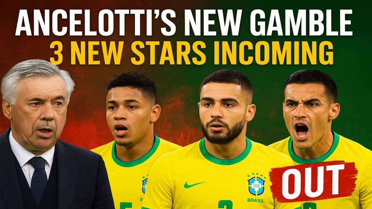 Brazil team undergoes major changes. 3 new stars to make history