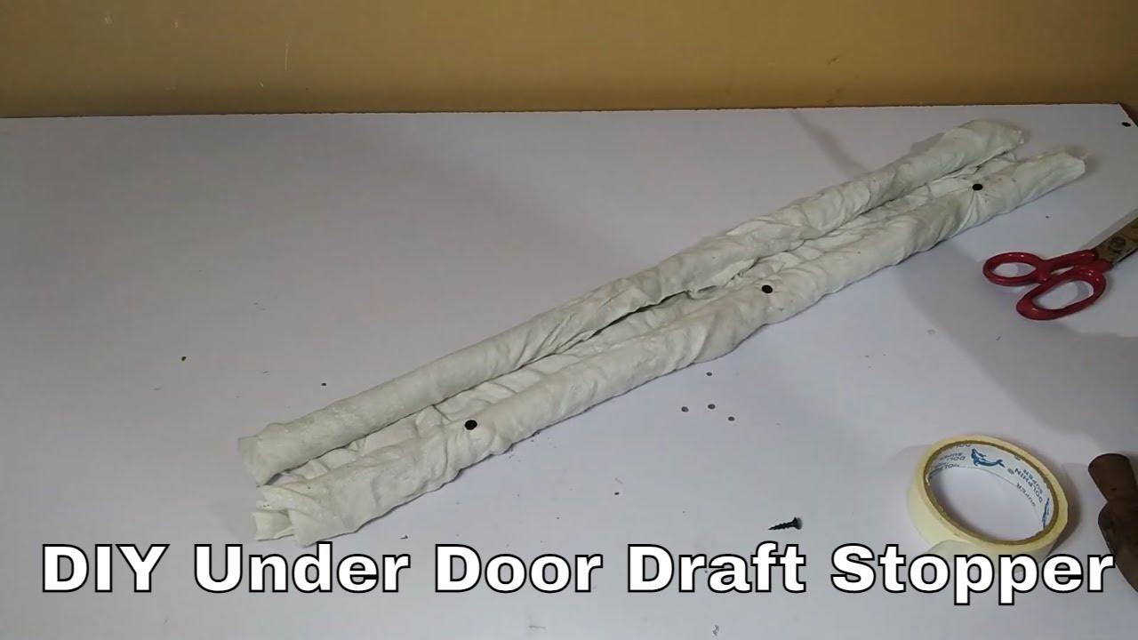 DIY under door draft stopper pvc pipe projects diy door sweep YouTube