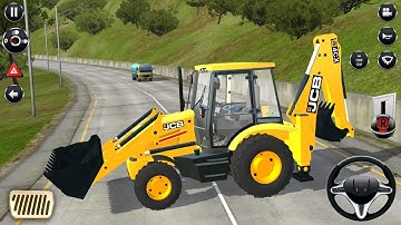 JCB Backhoe Loader Driving - Bus Simulator Indonesia #94 - Android Gameplay