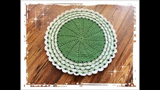 How to crochet placemat 18.5" (adjustable size) screenshot 5