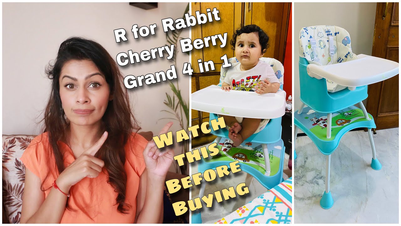 r for rabbit cherry berry high chair