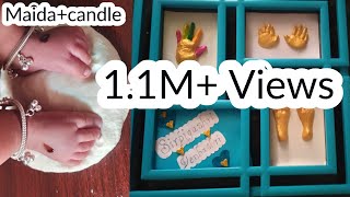 DIY hand casting without moulding powder/hand casting at home/hand casting easy method/candle craft