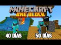 SOBREVIVÍ 50 DIAS EN ONE BLOCK MINECRAFT