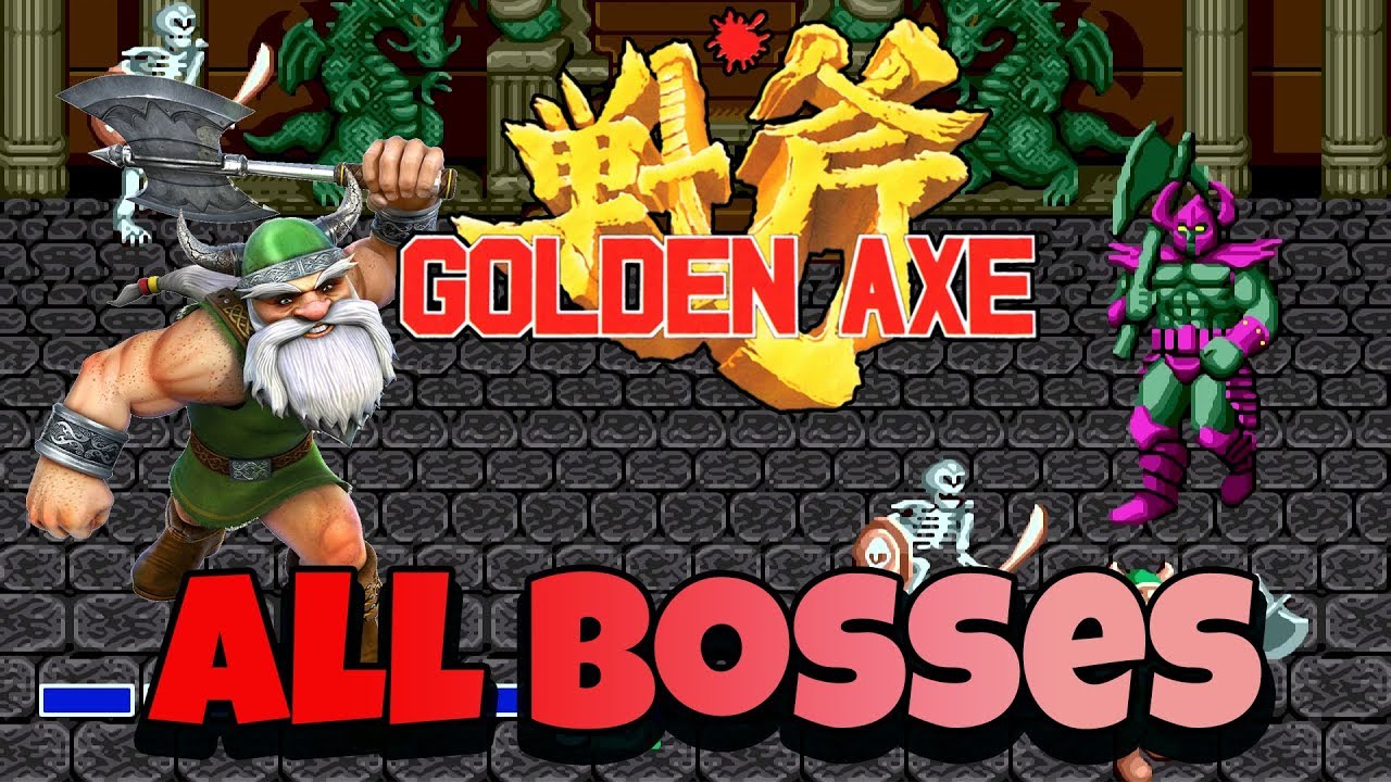 Golden Axe - All Bosses (Genesis)