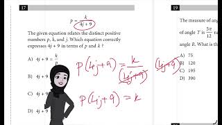 Sat practice test 8 Question 17 module 1 Mathematics 