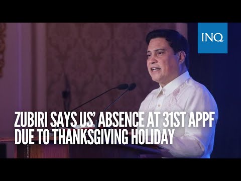 Zubiri says US’ absence at 31st APPF due to Thanksgiving holiday