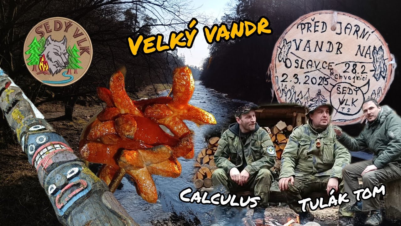 Vandr v údolí Oslavky a Chvojnice, noc na hradě a na trampské osadě I wild river valley Oslava