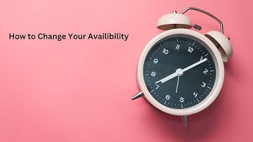 How to change Availability on My.anfcorp.com