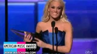 Carrie Underwood acceptance speech AMAS 2012