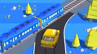 Traffic Run !  Android-iOS Gameplay All Levels | Car and Train Crashes Game screenshot 4
