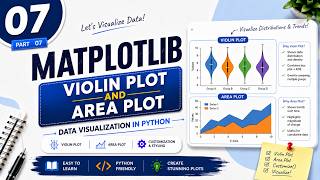 07. Matplotlib Violin Plot & Area Plot Tutorial | Python Data Visualization for Beginners(Hindi)