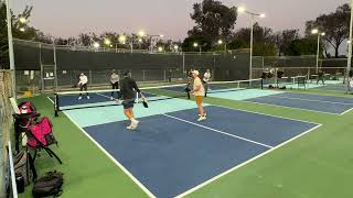 Bro's vs. Pro's:  Mary & Maggie Brascia Rec Play with Kelly & Cobe - Los Cab Pickleball