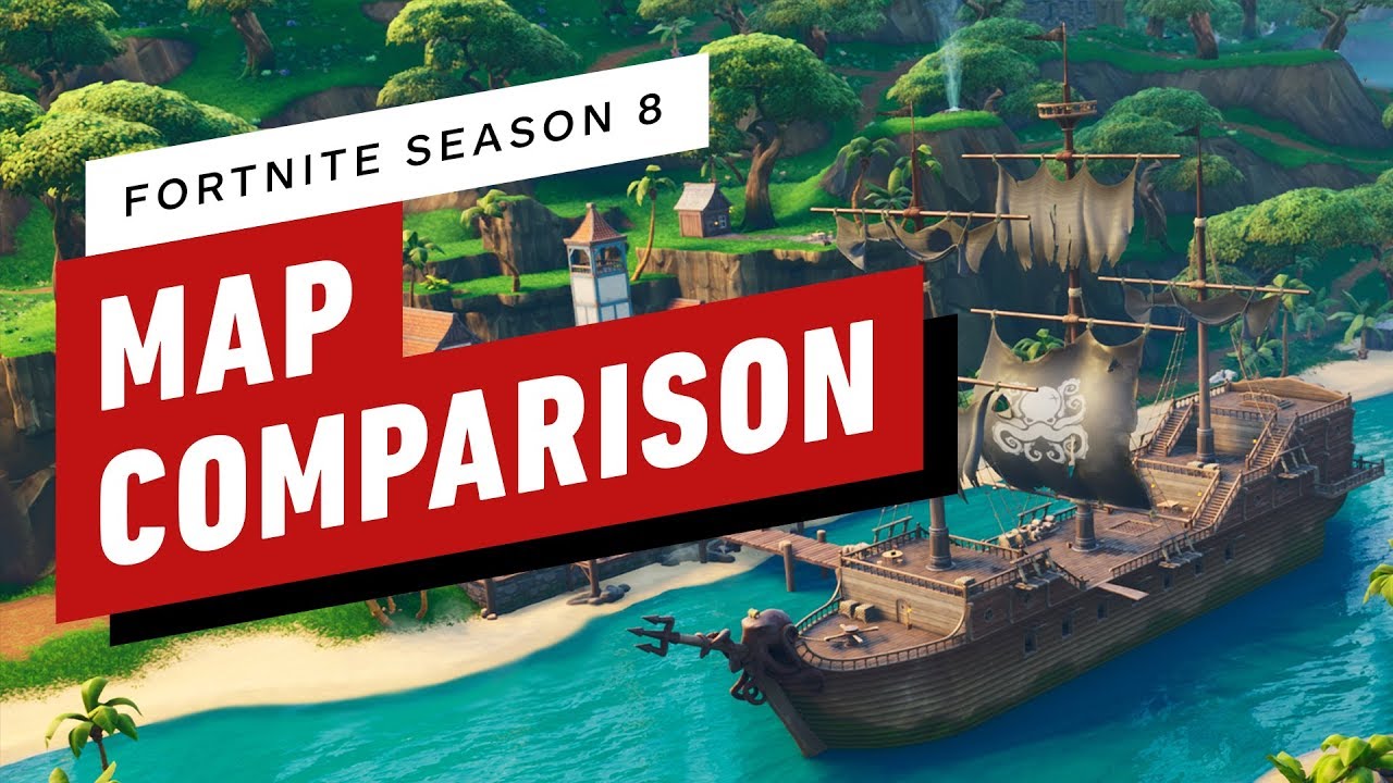Fortnite: New Map Season 8 Comparison!