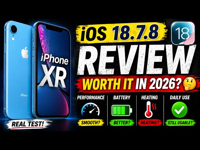 Is iPhone XR still worth it in 2026 after iOS 18.7.8 update