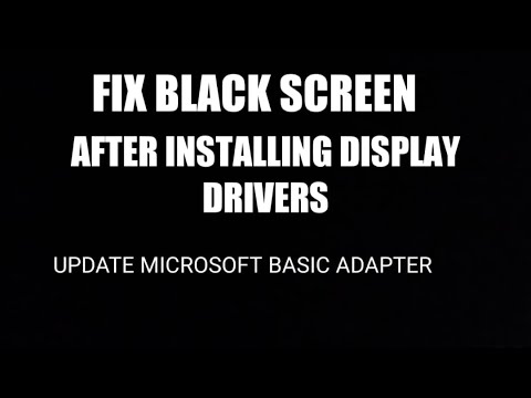 HOW TO FIX BLACK SCREEN ON WINDOWS AFTER INSTALLING GRAPHICS CARD ...